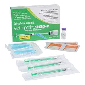 Epinephrine Snap-V Injection 1mg/mL 1:1000 Convenience Kit SDV Each