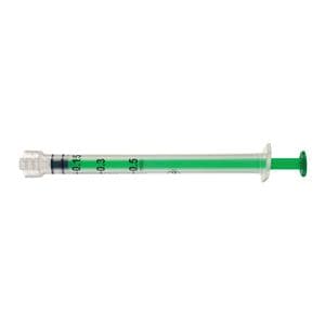 Epinephrine Syringe 1mL Clear Luer Lock Low Dead Space 100/Bx