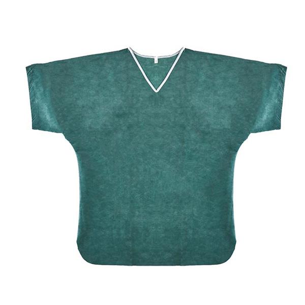 Scrub Shirt Nonwoven 4/5XL Dark Green 30/Ca