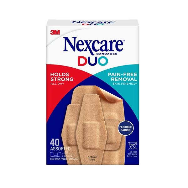 Nexcare Duo Bandage Fabric Assorted Tan Sterile 1/Ca