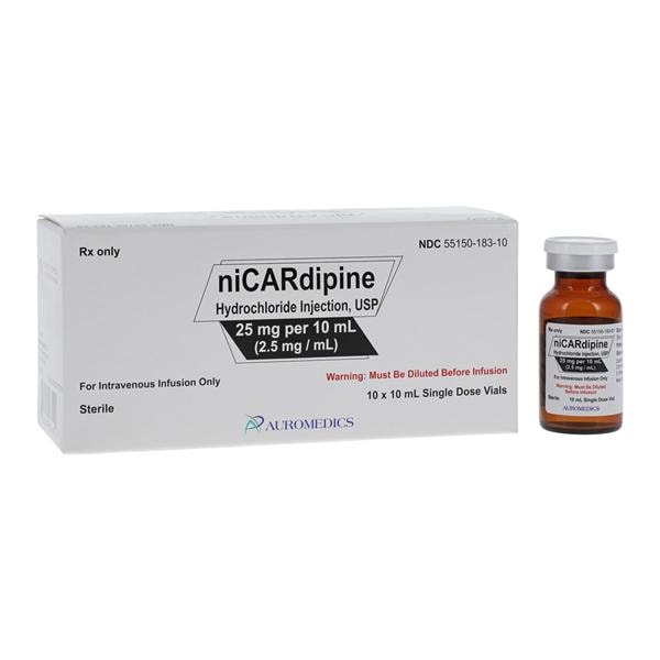 Nicardipine HCl Injection 25mg/mL SDV 10mL 10/Package