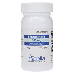 Benzonatate Capsules 100mg Bottle 100/Bt