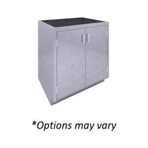 Sub-Sterile Cabinet Base Welded Stainless Steel Ea