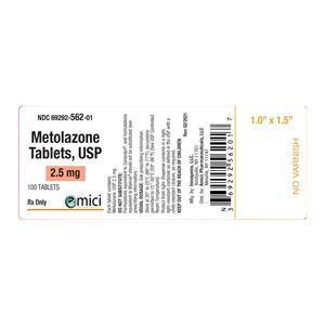 Metolazone 2.5mg 100/Bt