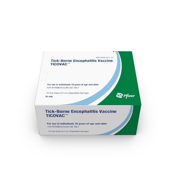 TICOVAC Vaccine Tick-Borne Encephalitis (TBE) Injectable 0.5mL Prefl Syr 10/Bx