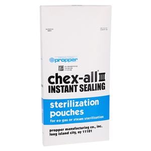 Chex-All III Sterilization Pouch Instant Seal 7.5 in x 13 in 100/Bx