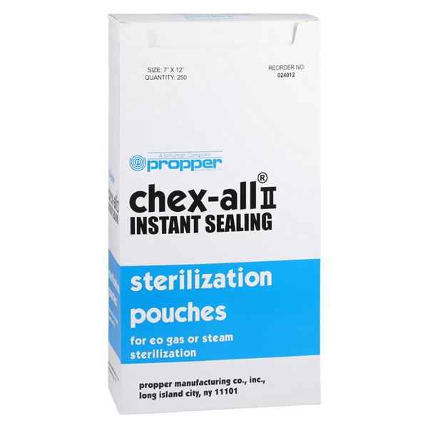 Chex-All II Sterilization Pouch Instant Seal 7 in x 12 in 250/Bx, 2 BX/CA