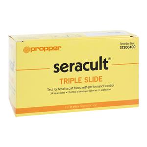 Seracult FOB Triple Slide Test Kit With 2x15mL Developer/ Applicators 34/Bx