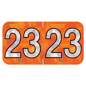 PMA Holographic Match 2023 End Tab Label Orange 500/Rl