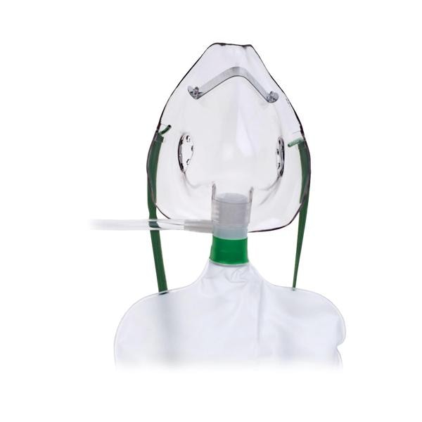 Mask Oxygen Adult Ea, 50 EA/CA