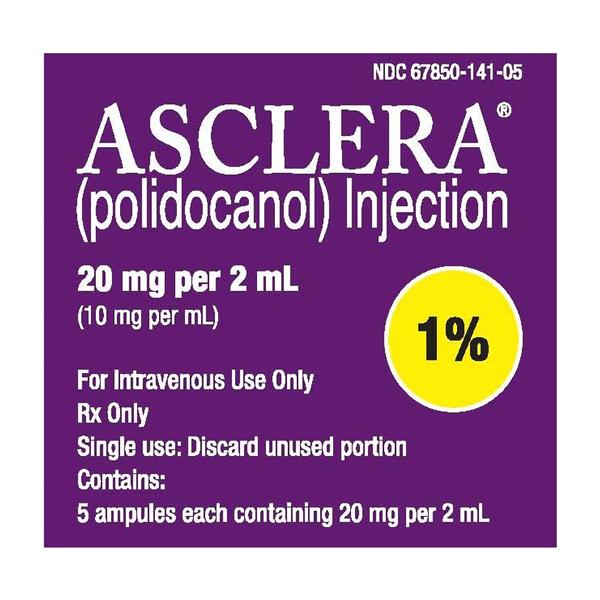 Asclera Injection 1% 10mg/mL Ampule 2mL 5/Bx