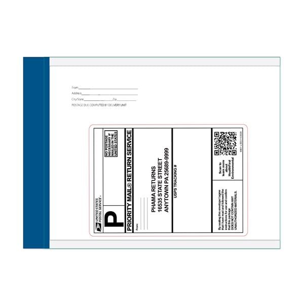 Pharmaceutical Recovery Service Mail Back Envelope Ea