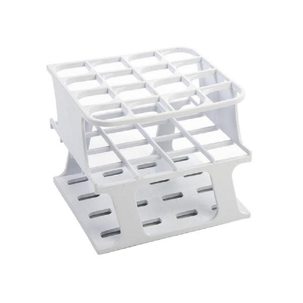 OneRack Tube Tube Rack 25mm 16 Place White 8/Ca