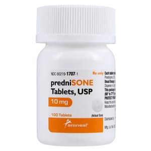 Prednisone Tablets 10mg Bottle 100/Bottle Each