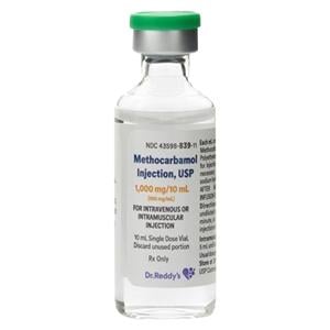 Methocarbamol Injection 100mg/mL SDV 10mL 10/Bx