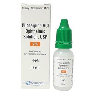 Pilocarpine HCl Ophthalmic Solution 2% Bottle 15mL Each