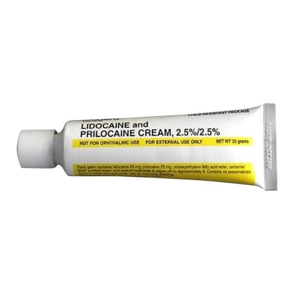 Lidocaine Prilocaine Topical Cream 2.5%/2.5% Tube 30gm 30gm/Tb