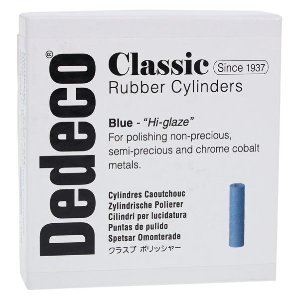 Rubber Cylinders Classic Blue 100/Bx