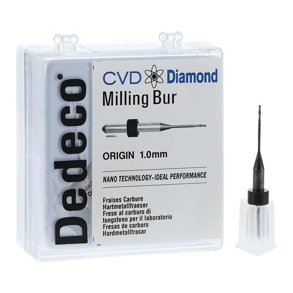 CVD Diamond Milling Bur 1.0mm Ea