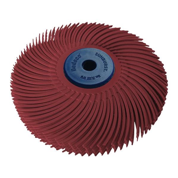 Sunburst Finishing & Polishing Abrasive Wheel Red Ea