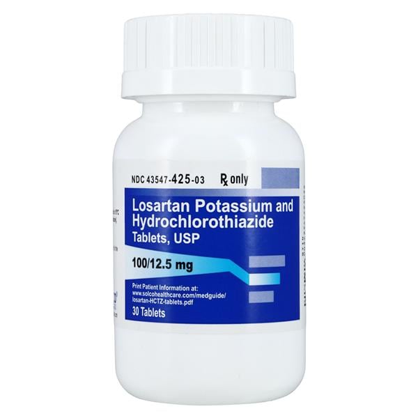 Losartan Potassium/HCTZ 100mg/12.5mg 30/Bt