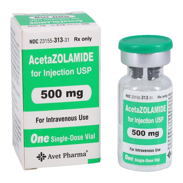 Acetazolamide Sodium Injection 500mg/Vl Powder SDV 10mL/Vl