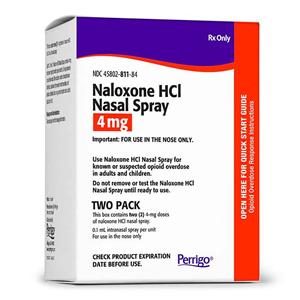 Naloxone HCl Nasal Spray 4mg/0.1mL Blister Pack 2/Bx