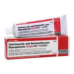 Clotrimazole/Betamethasone Dipropionate Topical Cream 1%/0.05% Tube 45gm Each