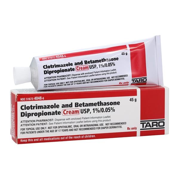 Clotrimazole/Betamethasone Dipropionate Topical Cream 1%/0.05% Tube 45gm Each