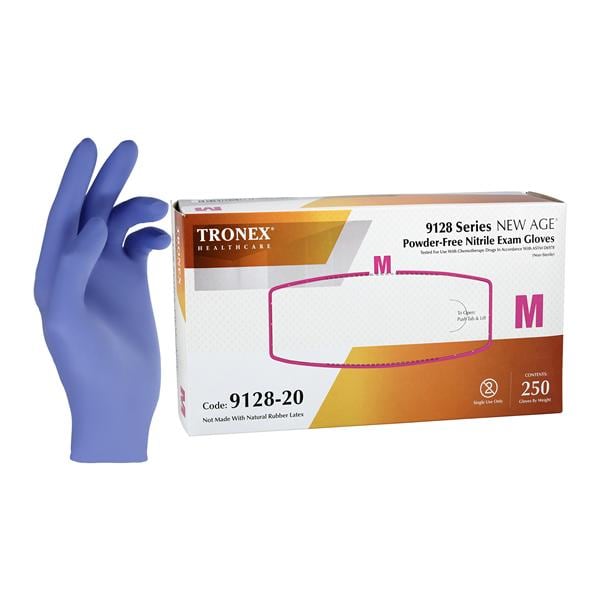 Nitrile Exam Gloves Medium Violet Blue Non-Sterile, 10 BX/CA