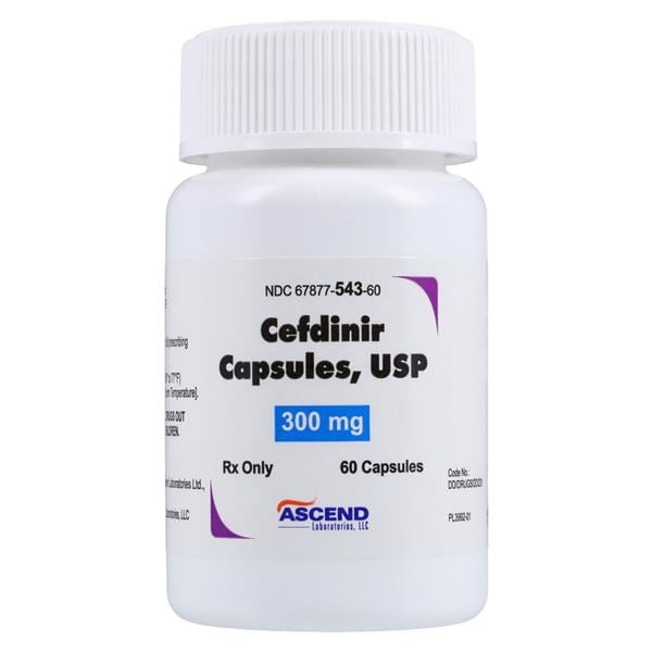 Cefdinir Capsules 300mg Bottle 60/Bt