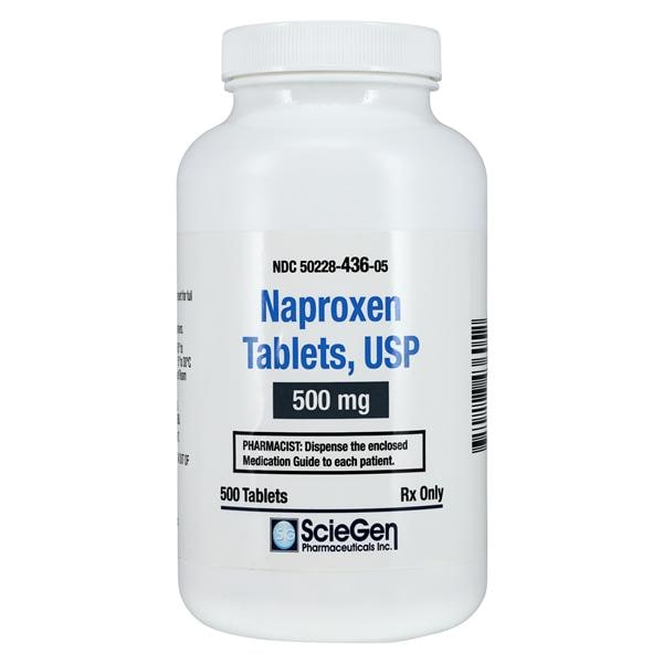 Naproxen Tablets 500mg Bottle 500/Bottle Each