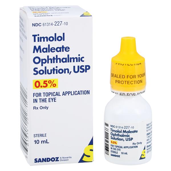 Timolol Maleate Ophthalmic Solution 0.50% Bottle 10mL 10mL/Bt