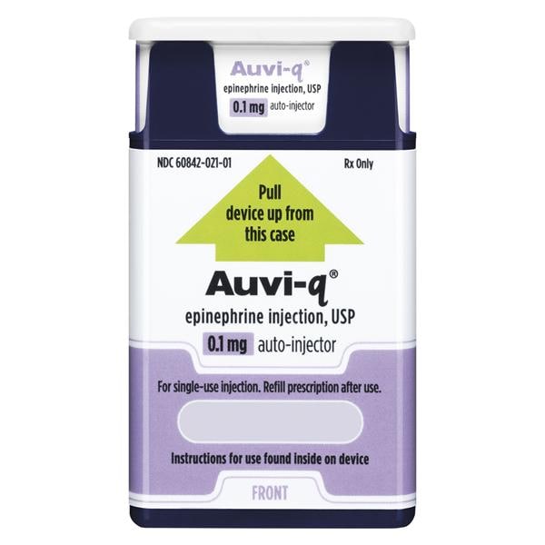 Auvi-Q Injection 0.1mg Auto-Injector 2/Pk