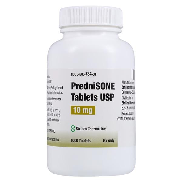 Prednisone Tablets 10mg Bottle 1000/Bottle Each