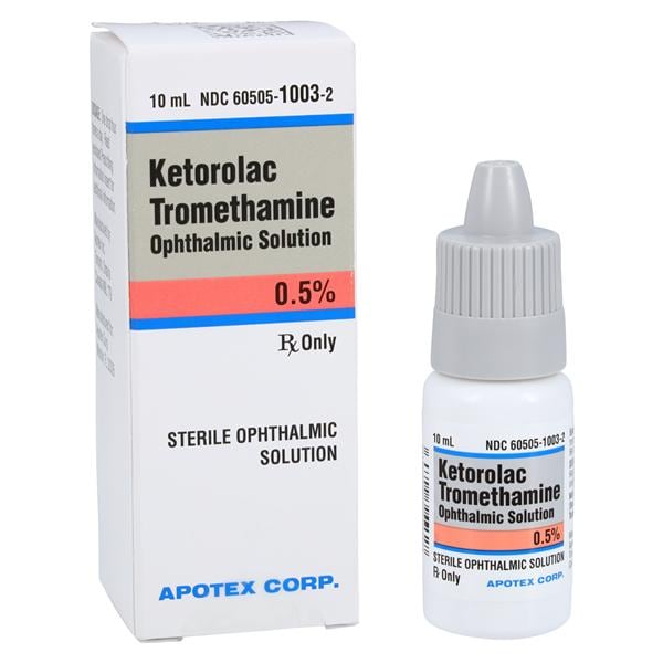 Ketorolac Ophthalmic Solution 0.5% Bottle 10mL Each