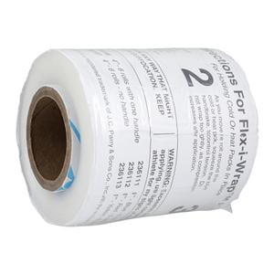 Flex Compression Wrap Plastic Film 4"x650' Clear Non-Sterile 6/Ca