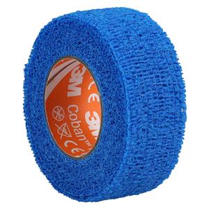 Coban Wrap Bandage Elastic/Non-Woven 1"x5yd Blue Non-Sterile 72/Ca