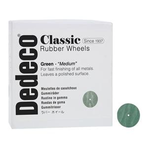 Rubber Wheels Classic Polishers Green 100/Bx