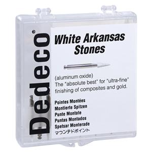 White Arkansas Mounted Stones White 12/Bx
