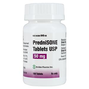 Prednisone Tablets 50mg Bottle 100/Bottle Each