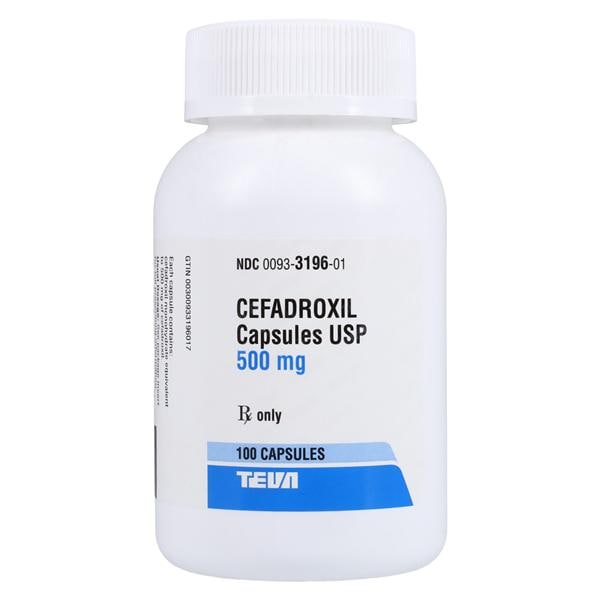 Cefadroxil Capsules 500mg Bottle 100/Bottle 100/Bt