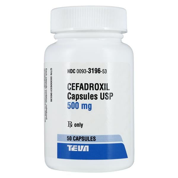 Cefadroxil Capsules 500mg Bottle 50/Bt