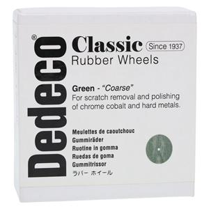Rubber Wheels Classic Polishers Green 100/Bx
