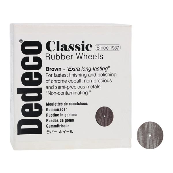 Classic Rubber Wheels Brown 100/Bx