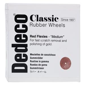 Classic Rubber Wheels Flexies Red 100/Bx