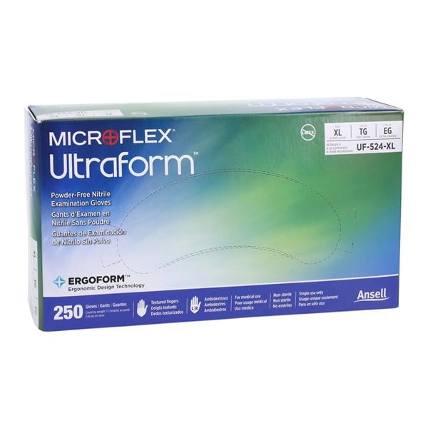 Microflex Nitrile Exam Gloves X-Small / Small Cobalt Blue Non-Sterile