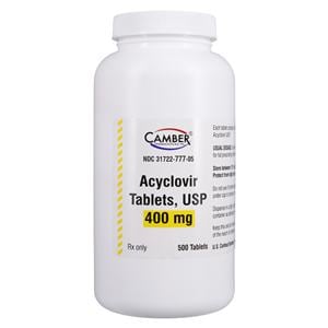 Acyclovir Tablets 400mg Bottle 500/Bt