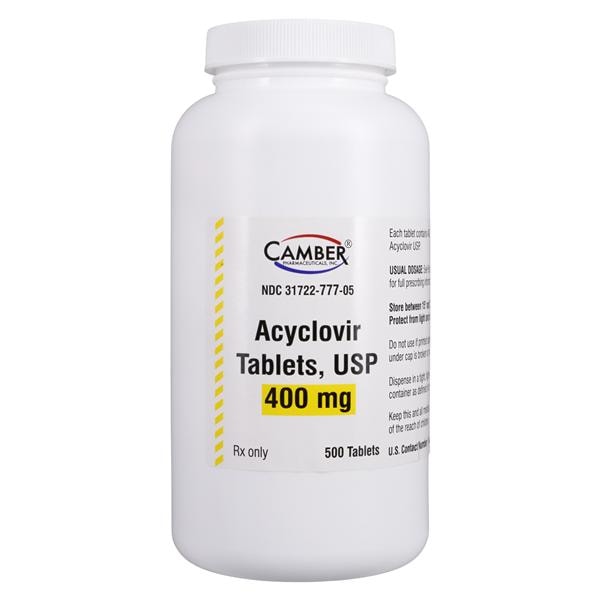 Acyclovir Tablets 400mg Bottle 500/Bt