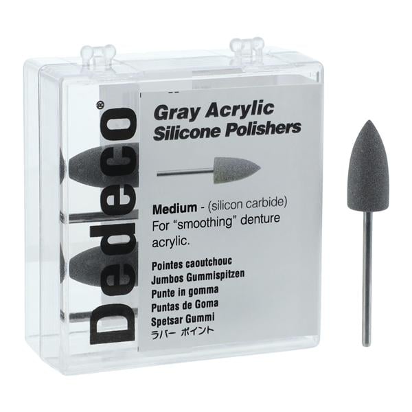 Silicone Jumbos Acrylic Polishers Gray 5/Bx